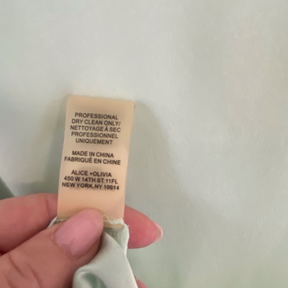 Alice + Olivia short sleeve silk top, size small - Picture 5 of 5